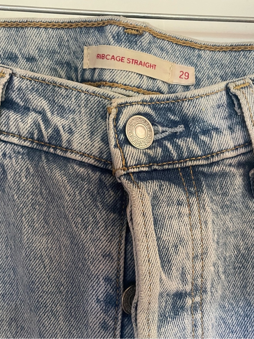 Levi's RIBCAGE STRAIGHT ANKLE WOMEN'S JEANS 29x27 - Picture 2 of 7
